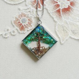 Strom života náhrdelník na ocelovém řetízku
